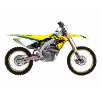 BLACKBIRD KOMPLET NAKLEJEK (OKLEIN) SUZUKI RMZ 450 '08-'17 DREAM 5 KOLOR NIEBIESKI ŻÓŁTY CZARNY