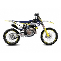 BLACKBIRD KOMPLET NAKLEJEK (OKLEIN) HUSQVARNA TC/FC '19-'22, TE/FE '20-'23 DREAM 5 KOLOR NIEBIESKI ŻÓŁTY