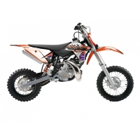 BLACKBIRD KOMPLET NAKLEJEK (OKLEIN) KTM SX 50 '09-'15 DREAM 5 KOLOR POMARAŃCZOWY CZARNY
