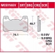TRW ZF KLOCKI HAMULCOWE KH390 HONDA CBR 600RR 05-16, CBR 1000 FIREBLADE 04-16, PRZÓD SPIEK METALICZNY SINTER RACING (WYCZYNOWE N