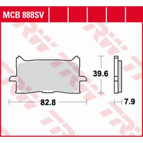 TRW ZF KLOCKI HAMULCOWE KH679 SINTER STREET HONDA CRF 1000 L AFRICA TWIN 15-19, X-ADV 750 17-19, CB 125 / 300 R 18-19, PRZÓD