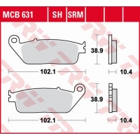TRW ZF KLOCKI HAMULCOWE KH196 SINTER YAMAHA RA 125/400 X-MAX '17-, YP 125/250 X-MAX '10-'16, YP 400 X-MAX '13-'16 PRZÓD