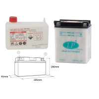 LANDPORT AKUMULATOR YB14L-A2 (MD LB14L-A2) 12V 14AH 135X91X167 OBSŁUGOWY - ELEKTROLIT OSOBNO (4) UE2019/1148