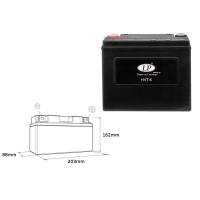 LANDPORT AKUMULATOR HVT-6 (MH HVT-6) 12V 23AH 203X88X162 HEAVY V-TWIN BEZOBSŁUGOWY - ZALANY (ZWIĘKSZONY PRĄD ROZRUCHOWY 350A) (P