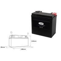 LANDPORT AKUMULATOR HVT-8 (MH HVT-8) 12V 14AH 148X86X144 HEAVY V-TWIN BEZOBSŁUGOWY - ZALANY (ZWIĘKSZONY PRĄD ROZRUCHOWY 220A) (L