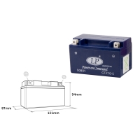 LANDPORT AKUMULATOR ŻELOWY GTZ10-S (MG LTZ10-S) 12V 8,6AH 150X86X95 BEZOBSŁUGOWY - ZALANY (4)