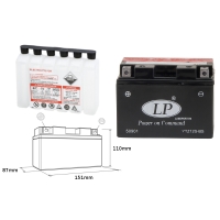 LANDPORT AKUMULATOR YTZ12S-BS (MA LTZ12S-BS) 12V 11AH 150X87X110 (GTZ12S) BEZOBSŁUGOWY - ELEKTROLIT OSOBNO (4) UE2019/1148