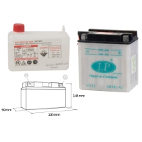 LANDPORT AKUMULATOR YB10L-A2 (MD LB10L-A2) 12V 11AH 136X91X146 (GB10LA2) OBSŁUGOWY - ELEKTROLIT OSOBNO (4) UE2019/1148