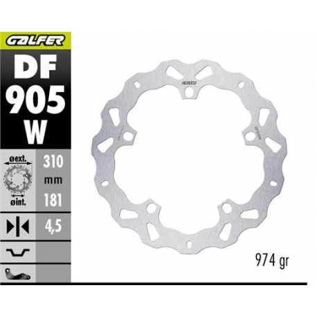 GALFER TARCZA HAMULCOWA PRZÓD BMW R 1300GS '23-'25 (WAVE DISC) (310X181X4.5MM)