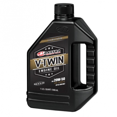 MAXIMA RACING OILS OLEJ SILNIKOWY PÓŁSYNTETYCZNY V-TWIN SYNTHETIC BLEND 20W50 1 LITR (12) (AKC)
