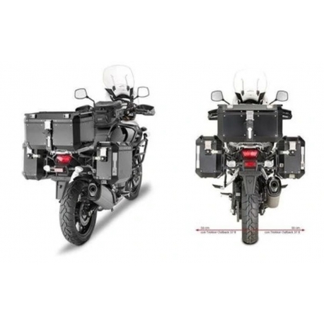 KAPPA STELAŻ KUFRÓW BOCZNYCH MONOKEY CAM SIDE SUZUKI DL 1000 V-Strom (14-16), DL 1000 V-Strom (17-19) - POD KUFRY KFR K'FORCE OR