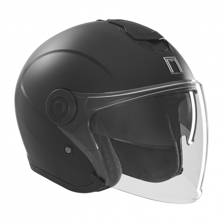 NOX PREMIUM KASK OTWARTY JET NITRO Z BLENDĄ KOLOR CZARNY MAT ROZMIAR XL