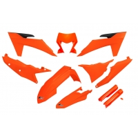 UFO 2024/11 KOMPLET PLASTIKÓW (FULL KIT) Z OSŁONAMI TELESKOPÓW (AMORTYZATORÓW) KTM EXC 150 / 250 / 300 TBI '24-'25, EXC-F 250 / 