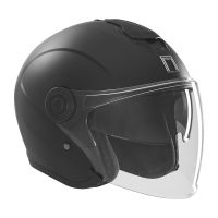 NOX PREMIUM KASK OTWARTY JET NITRO Z BLENDĄ KOLOR CZARNY MAT ROZMIAR L