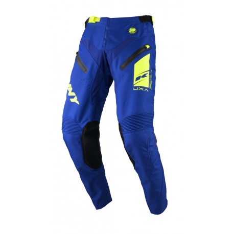 KENNY RACING WYPRZEDAŻ SPODNIE CROSS/ENDURO MODEL TITANIUM PREMIUM NAVY KOLOR NIEBIESKI/ŻÓŁTY FLUO ROZMIAR 32