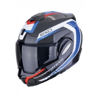SCORPION KASK SZCZĘKOWY (SZCZĘKA DO TYŁU) EXO-TECH CARBON COSY BLACK/BLUE/RED KOLOR CZARNY/NIEBIESKI/CZERWONY ROZMIAR L