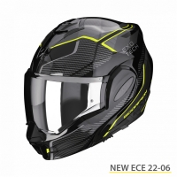 SCORPION KASK SZCZĘKOWY (SZCZĘKA DO TYŁU) EXO-TECH ANIMO BLACK-NEON YELLOW KOLOR CZARNY/ŻÓŁTY FLUO ROZMIAR XXL
