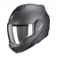 SCORPION KASK SZCZĘKOWY (SZCZĘKA DO TYŁU) EXO-TECH CARBON SOLID MATT BLACK KOLOR CZARNY MAT (KARBON) ROZMIAR XXL