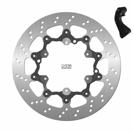 NG TARCZA HAMULCOWA PRZÓD Z ADAPTEREM OVERSIZE (320X127X5) KTM EXC / SIX DAYS 450 / 500 / 530 '09-'25, EXC / SM 150 / 250 / 300 