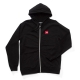 BLUZA Z KAPTUREM NA ZAMEK SANTA CRUZ PATCH ZIP BLACK