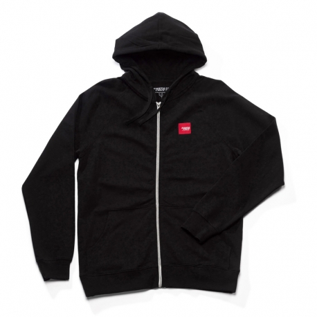 BLUZA Z KAPTUREM NA ZAMEK SANTA CRUZ PATCH ZIP BLACK