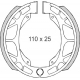 BRENTA SZCZĘKI HAMULCOWE DAELIM / HONDA / KYMCO / PEUGEOT / SYM (110x25mm) (FT 01200)