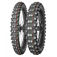 MITAS OPONA 120/80-19 TERRA FORCE MX-MH MEDIUM/HARD 63M TT (CZERWONY/ZIELONY PASEK) TYŁ DOT 2022 (DOT:DODD) (26516) WYCOFANE (ZA