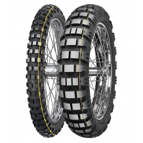 MITAS OPONA 140/80-17 E-09 69R TL DAKAR (ŻÓŁTY PASEK) TYŁ DOT 25/2023 (24145) WYCOFANE (ZAMIENNIK:70001024)