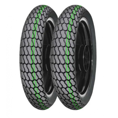 MITAS OPONA 130/80-19 (27X7-19) H-18 SS FLAT TRACK NHS TT PRZÓD/TYŁ DOT 2022 (DOT:CTDD) (PODWÓJNY ZIELONY PASEK) (23408) WYCOFAN