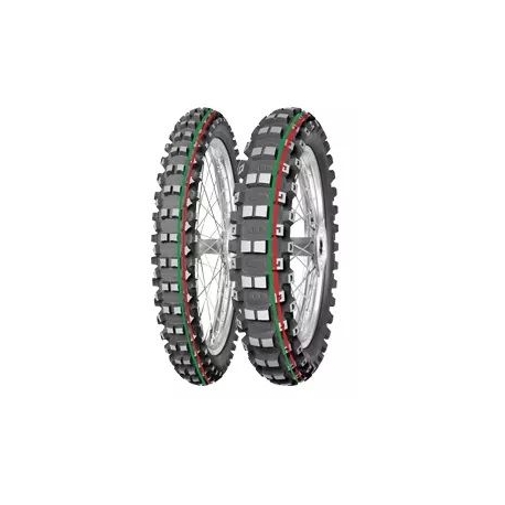 MITAS OPONA 100/100-18 TERRA FORCE MX-MH MEDIUM/HARD 59M TT TYŁ (CZERWONY/ZIELONY PASEK) DOT 2023 (DOT:XTDT) (26315)(20000263151
