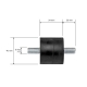 ARIETE SILENT BLOCK (SILENTBLOK, SIMERBLOK) 40X34X20 M10