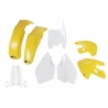 UFO KOMPLET PLASTIKÓW (FULL KIT) Z OSŁONAMI TELESKOPÓW (AMORTYZATORÓW) SUZUKI RM 125 / 250 '99-'00 KOLOR OEM (BIAŁY/ŻÓŁTY) (SU40