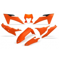 UFO KOMPLET PLASTIKÓW KTM EXC 150 / 250 / 300 TBI '24-'25, EXC-F 250 / 350 / 450 / 500 '24-'25 KOLOR OEM '25 ( POMARAŃCZOWY )