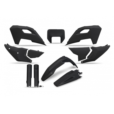 UFO KOMPLET PLASTIKÓW (FULL KIT) Z OSŁONAMI TELESKOPÓW (AMORTYZATORÓW) HUSQVARNA TE 150 / 250 / 300 '24-'25, FE 250 / 350 / 450 