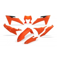 UFO KOMPLET PLASTIKÓW KTM EXC 150 / 250 / 300 TBI '24-'25, EXC-F 250 / 350 / 450 / 500 '24-'25 KOLOR POMARAŃCZOWY