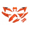 UFO KOMPLET PLASTIKÓW (FULL KIT) Z OSŁONAMI TELESKOPÓW (AMORTYZATORÓW) KTM EXC 150 / 250 / 300 TBI '24-'25, EXC-F 250 / 350 / 45