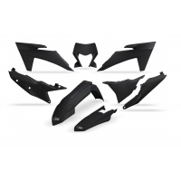 UFO KOMPLET PLASTIKÓW KTM EXC 150 / 250 / 300 TBI '24-'25, EXC-F 250 / 350 / 450 / 500 '24-'25 KOLOR CZARNY