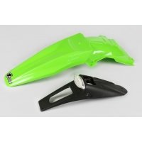 UFO BŁOTNIK TYŁ KAWASAKI KLX 450R '07-'25 Z LAMPKĄ KOLOR ZIELONY ( ENDURO Z LAMPKĄ LED )