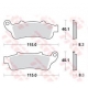 TRW ZF KLOCKI HAMULCOWE KH261 KH281 SINTER STREET HONDA NT 650 V 02-05, VFR 800 98-05, XL 1000 V 99-03 STX 1300 02-08, GL 1800 0