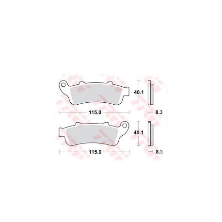 TRW ZF KLOCKI HAMULCOWE KH261 KH281 SINTER STREET HONDA NT 650 V 02-05, VFR 800 98-05, XL 1000 V 99-03 STX 1300 02-08, GL 1800 0
