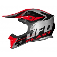 UFO KASK INTREPID CROSS KOLOR CZARNY/SREBRNY/CZERWONY FLUO ROZMIAR XL ( ECE 22R06 ) - KOLEKCJA 2024