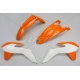 UFO KOMPLET PLASTIKÓW KTM EXC '14-'16, KOLOR OEM '15-'16 (POMARAŃCZOWY/BIAŁY) (KT516E999W)