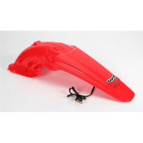 UFO BŁOTNIK TYŁ HONDA CRF 450X '05-'09 Z LAMPKĄ LED KOLOR CZERWONY