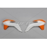 UFO OSŁONY CHŁODNICY KTM SX/SXF '13-'15, EXC '14-'16 KOLOR BIAŁY/POMARAŃCZOWY