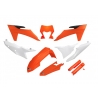 UFO KOMPLET PLASTIKÓW (FULL KIT) Z OSŁONAMI TELESKOPÓW (AMORTYZATORÓW) KTM EXC 150 / 250 / 300 TBI '24-'25, EXC-F 250 / 350 / 45