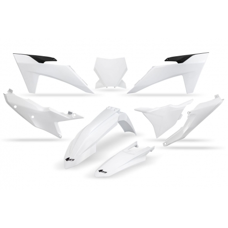 UFO KOMPLET PLASTIKÓW KTM SX 125 / 250 / 300 TBI '23-'24, SX-F 250 / 350 / 450 '23-'24 KOLOR BIAŁY