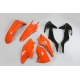UFO KOMPLET PLASTIKÓW KTM EXC/EXC-F TPI '17-'19, KOLOR OEM '17 I '19 OEM (POMARAŃCZOWY/CZARNY) (KT518E999)