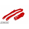 UFO KOMPLET ŚLIZG + PROWADNICA ŁAŃCUCHA HONDA CRF 250 R '20-'25 , CRF 250 RX '21-'25 , CRF 450 R / RX '19-'25 KOLOR CZERWONY