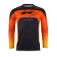 KENNY RACING KOSZULKA CROSS/ENDURO MODEL TRACK KID/JUNIOR NEON GREY/ORANGE KOLOR CZARNY/SZARY/POMARAŃCZOWY ROZMIAR XXXXS