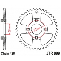 JT ZĘBATKA TYLNA 4351 45 HONDA XR 100 '81-84 (435145JT) (STD.-5) (ŁAŃC.428) NA ZAMÓWIENIE